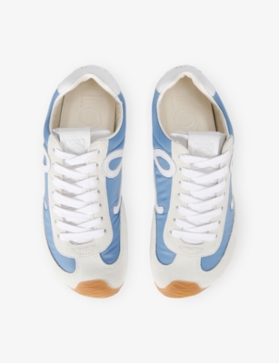 Loewe Ballet Runner 2.0 In Nylon And Calfskin In Blue