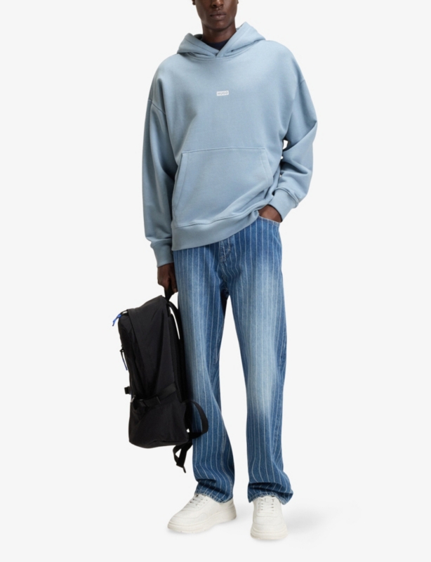 Logo-Print Relaxed-Fit Cotton Hoody