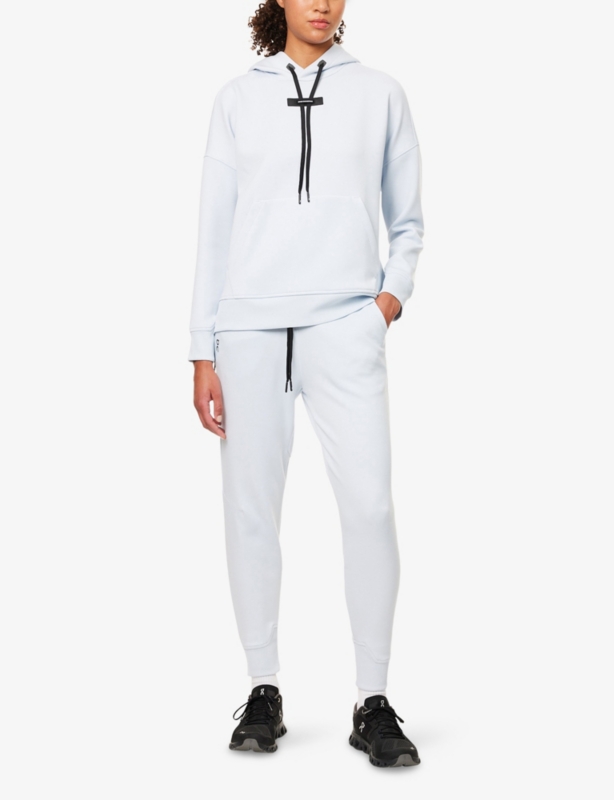 Darted-Knee Logo-Print Jersey Jogging Bottoms