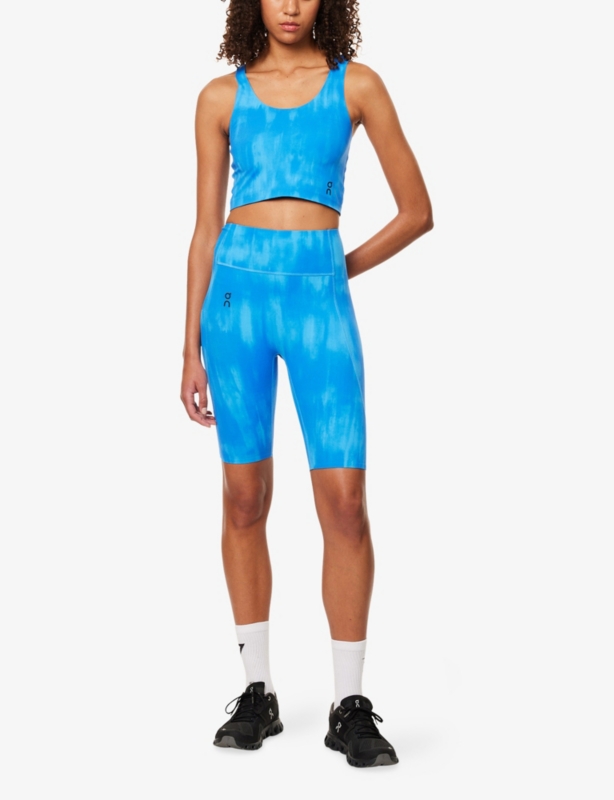 Studio Stretch-Woven Biker Shorts