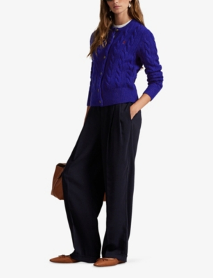 POLO RALPH LAUREN: Cable Long-Sleeve Wool-Cashmere Jumper