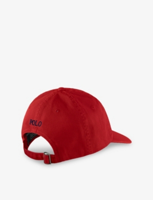 Polo Ralph Lauren Womens Rl2000 Red/blue The Iconic Brand-embroidered Cotton Cap