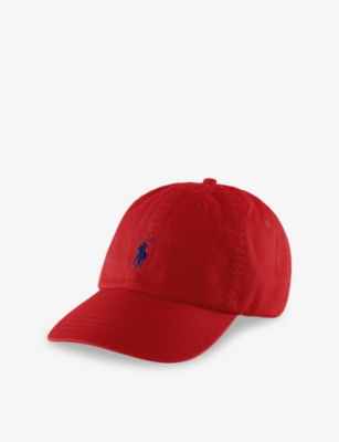 Polo Ralph Lauren Womens Rl2000 Red/blue The Iconic Brand-embroidered Cotton Cap
