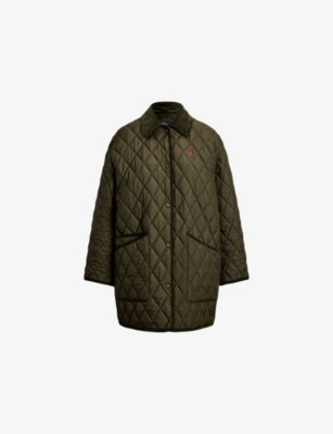 POLO RALPH LAUREN: Logo-Embroidered Quilted Woven Coat