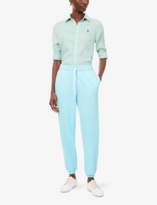 POLO RALPH LAUREN: Elasticated-Cuffs Straight-Leg Cotton-Blend Jogging Bottoms