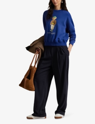 POLO RALPH LAUREN: Polo Bear Relaxed-Fit Cotton-Blend Sweatshirt
