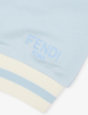 FENDI: Logo Bear-Print Stretch-Cotton Jogging Bottoms