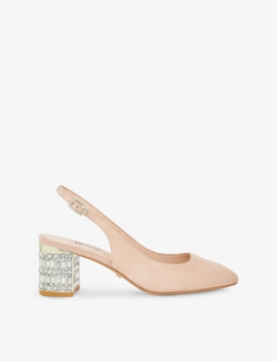 DUNE: Calena Suede Heeled Courts