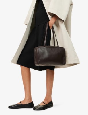 THE ROW: Astra Bowling Leather Shoulder Bag