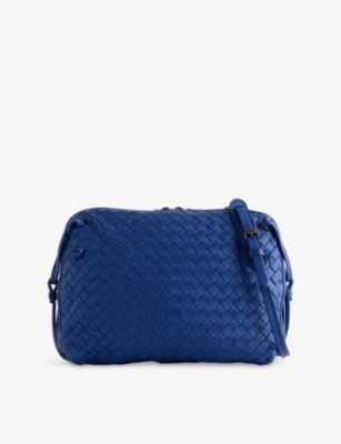 RESELFRIDGES: Pre-Loved Bottega Veneta Medium Intrecciato Zip Cross Body Leather Bag