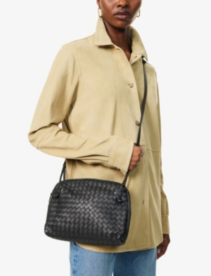 RESELFRIDGES: Pre-Loved Bottega Veneta Intrecciato Leather Cross-Body Bag