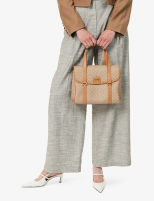 RESELFRIDGES: Pre-Loved Celine Canvas Top-Handle Bag