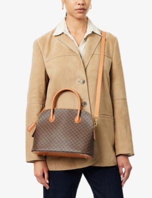 RESELFRIDGES: Pre-Loved Celine Macadam Dome Coated-Canvas Satchel