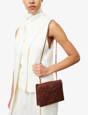 RESELFRIDGES: Pre-Loved Chanel Quilted Full Flap Leather Cross Body Bag