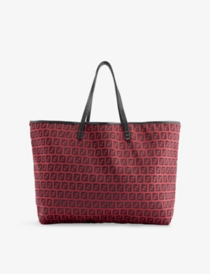 RESELFRIDGES: Pre-Loved Fendi Medium Zucchino Canvas Tote Bag