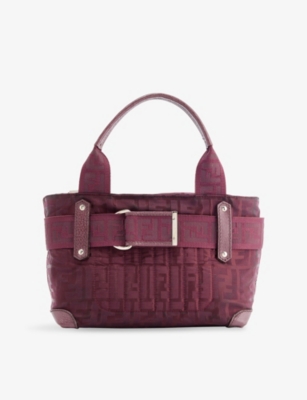 RESELFRIDGES: Pre-Loved Fendi Zucca Nylon Handbag