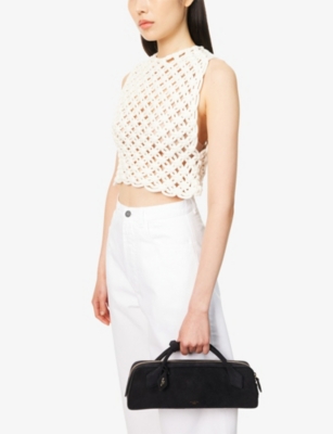 ALAIA: Le Teckel Small Leather Shoulder Bag