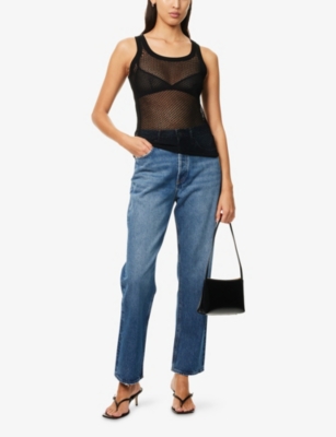 AGOLDE WOMENS AGOLDE 90'S STRAIGHT-LEG DENIM JEANS 