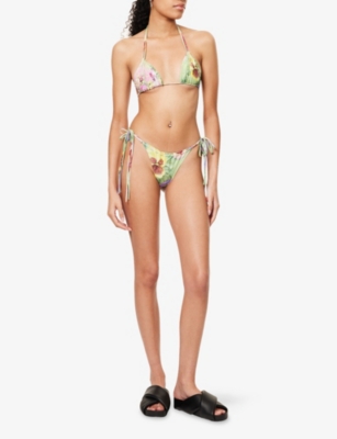 JADED LONDON: Raw Edge Floral Bikini Bottoms