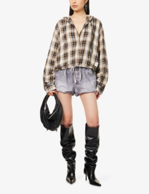 Acne Studios Denim Elastic Waistband Shorts