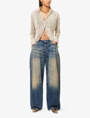 ACNE STUDIOS WOMENS ACNE STUDIOS 2023 WIDE-LEG DENIM JEANS 