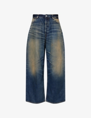 Acne Studios Womens Dark Blue 2023 Wide-leg Denim Jeans