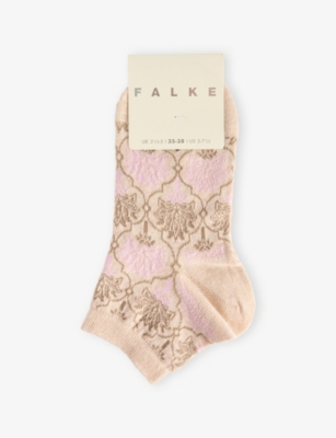 Falke Womens Creme Cuban Retreat Knitted Trainer Socks
