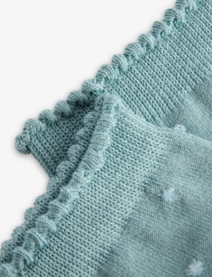 Falke Womens Cloud Mid-calf Spike Dot Cotton-blend Knit Socks