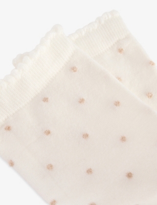 FALKE: Mid-Calf Spike Dot Cotton-Blend Knit Socks