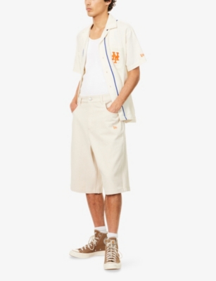 NEW ERA: MLB Piping Embroidered Cotton And Silk Shirt