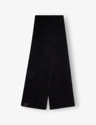 TOM FORD: Logo-Tab Brushed Cashmere Scarf