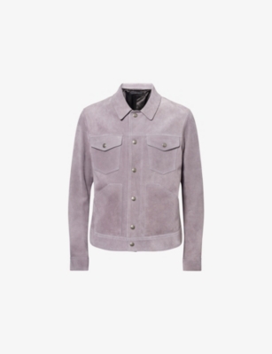 TOM FORD: Western Flap-Pocket Suede Jacket