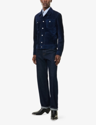 TOM FORD: Long-Sleeve Suede Western Jacket