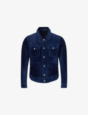 TOM FORD: Long-Sleeve Suede Western Jacket