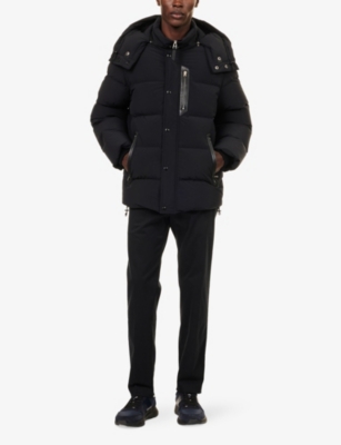Tom Ford Mens Black Hooded Padded Shell Puffer Jacket In Black