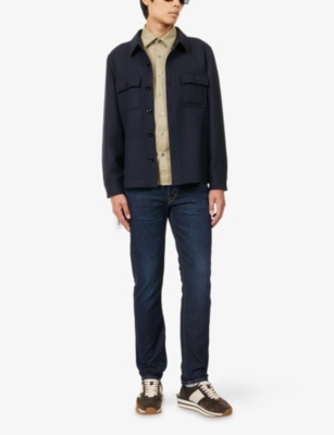 Tom Ford Button-up Cashmere Overshirt In Black