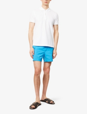 TOM FORD: Regular-Fit Contrasting-Piping Woven Swim Shorts