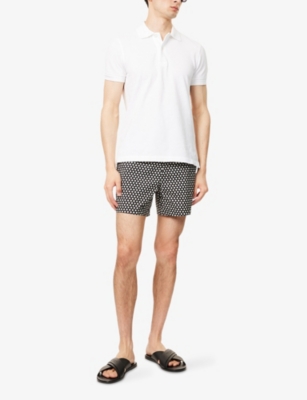 TOM FORD: Regular-Fit Graphic-Pattern Woven Swim Shorts
