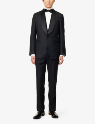 Tom Ford Mens Optical White. Evening Plissé Cotton-poplin Shirt In White