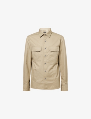 TOM FORD: Patch-Pocket Tailored Cotton Overshirt