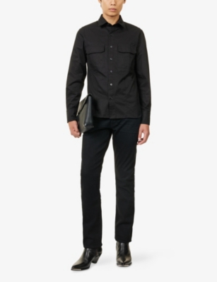 TOM FORD: Patch-Pocket Tailored Cotton Overshirt