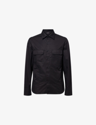 TOM FORD: Patch-Pocket Tailored Cotton Overshirt