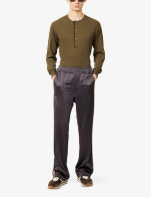 TOM FORD: Contrast-Striped Relaxed-Fit Woven Joggers