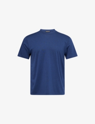 TOM FORD: Crewneck Regular-Fit Cotton-Blend T-Shirt