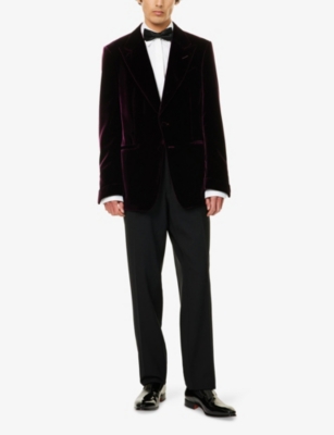 TOM FORD: Shelton Singe-Breasted Regular-Fit Velvet Tuxedo Jacket