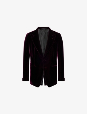 TOM FORD: Shelton Singe-Breasted Regular-Fit Velvet Tuxedo Jacket