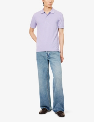 TOM FORD: Short-Sleeve Piquet  Cotton-Blend Polo Shirt
