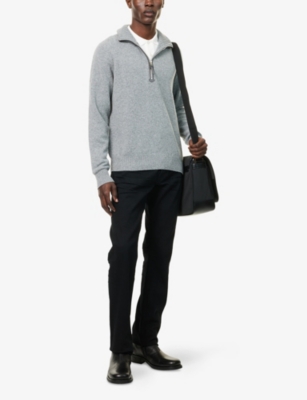 TOM FORD: Funnel-Neck Half-Zip Cashmere Jumper