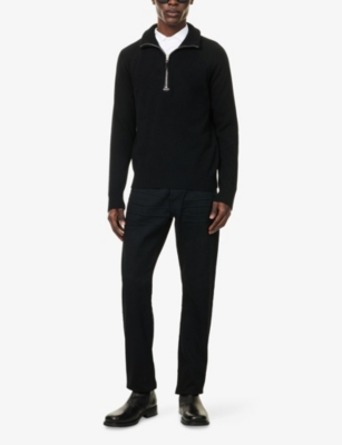 TOM FORD: Funnel-Neck Half-Zip Cashmere Jumper