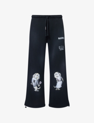 NAHMIAS: Mascot Wide-Leg Cotton-Jersey Joggers